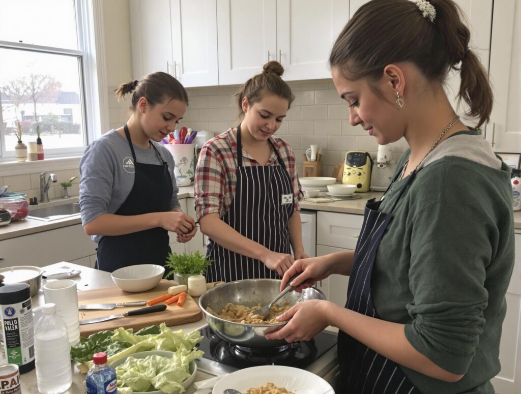 preparing food